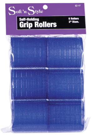 Soft 'n Style Self-Holding Grip Rollers 2"