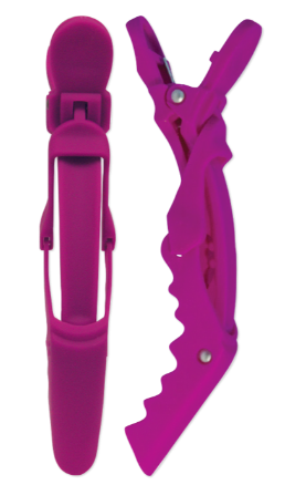 Soft ’n Style Super Grip Clips, Rubberized - 4-1/2", pack of 4