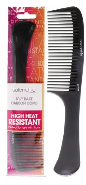 SalonChic Rake Carbon Comb 8.75 , 1 Pc Comb