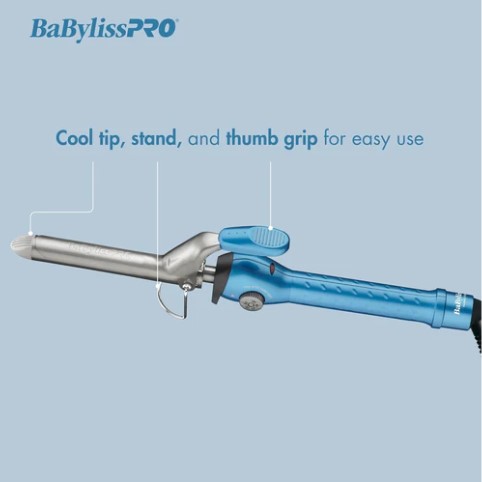 BaBylissPRO Nano Titanium Spring Curling Iron 1" 
