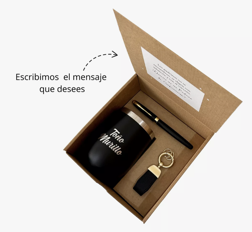 Kit Termo, Llavero y Pluma