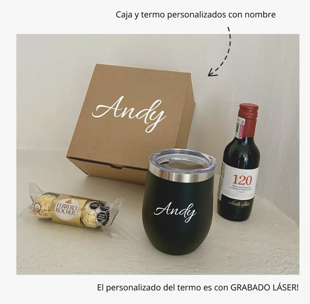 Kit Termo, Vino y Chocolates