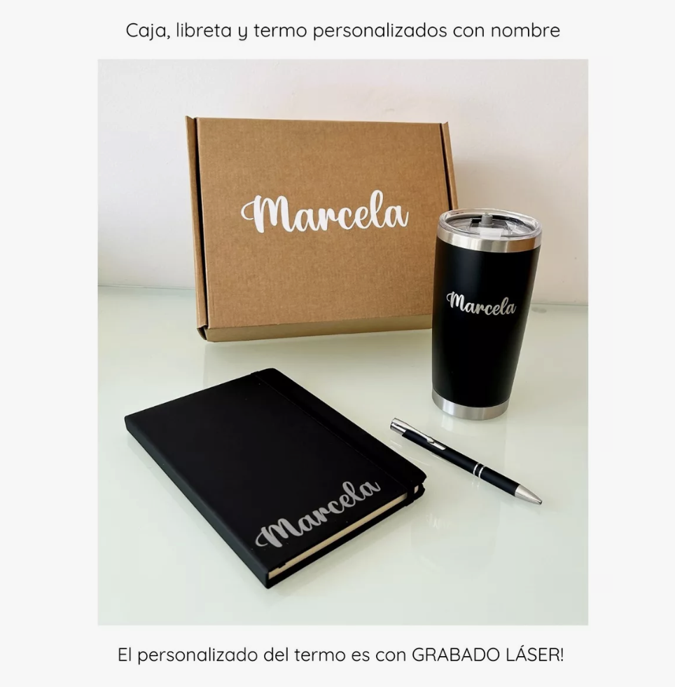 Kit Termo, Libreta y Pluma