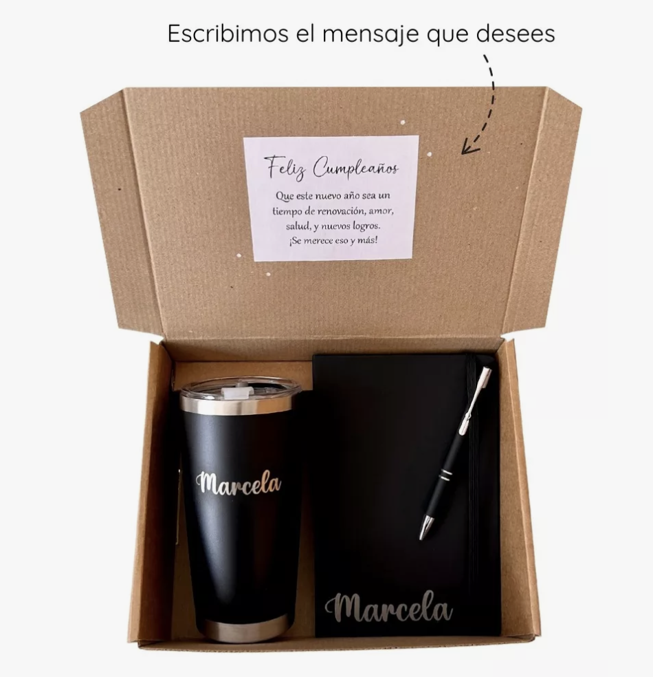 Kit Termo, Libreta y Pluma