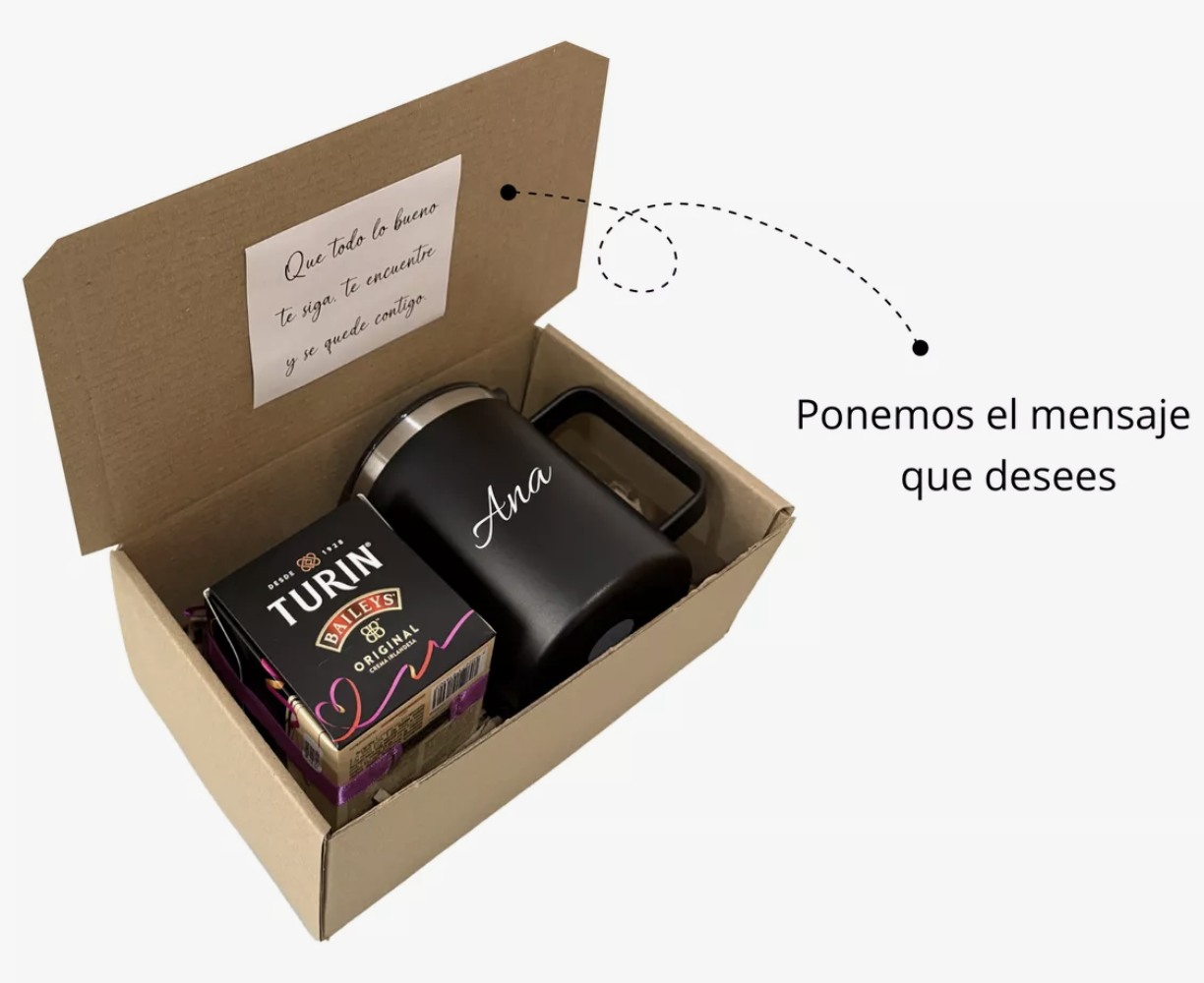 Kit Taza Térmica y Chocolates