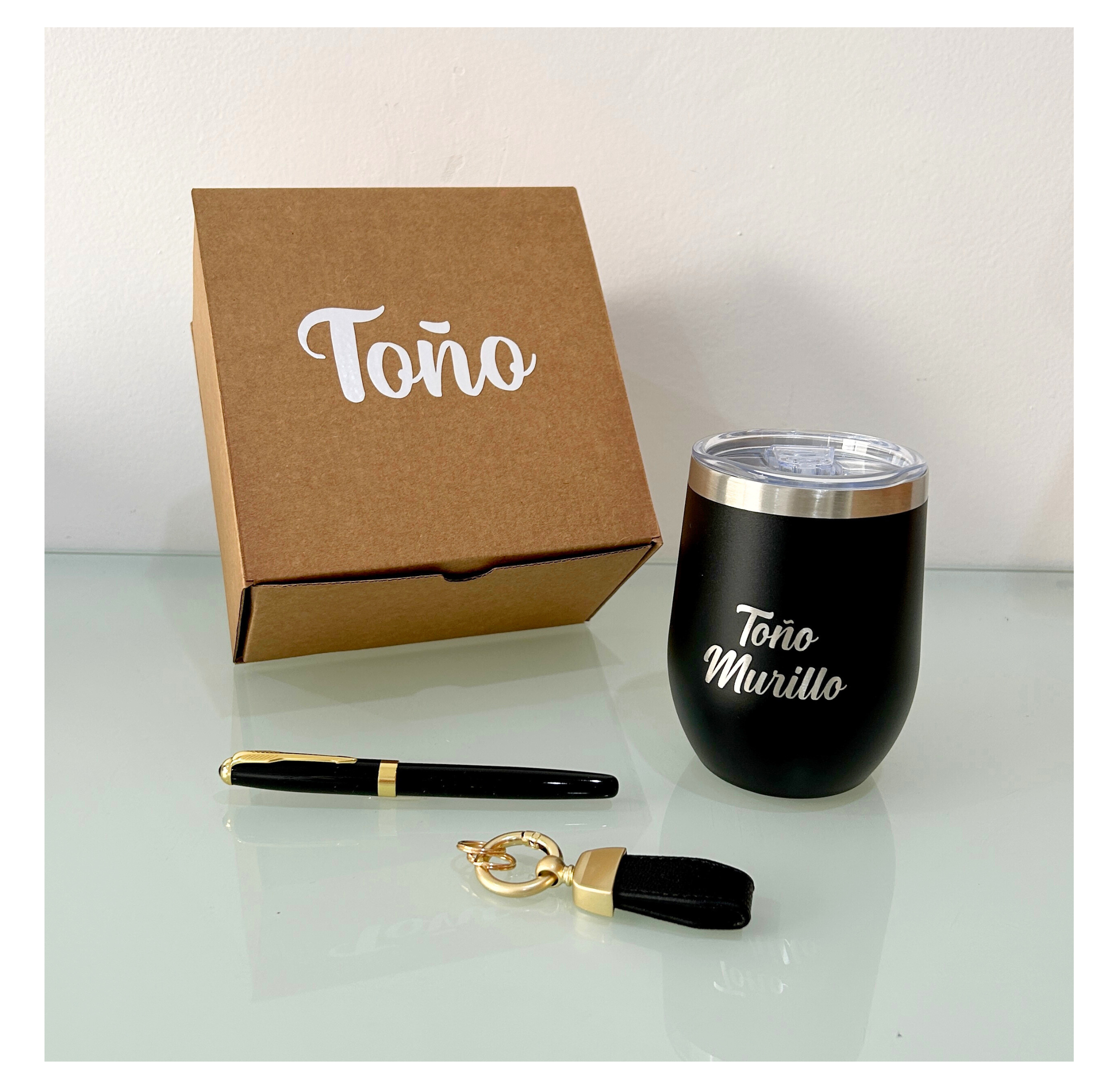 Kit Termo, Llavero y Pluma