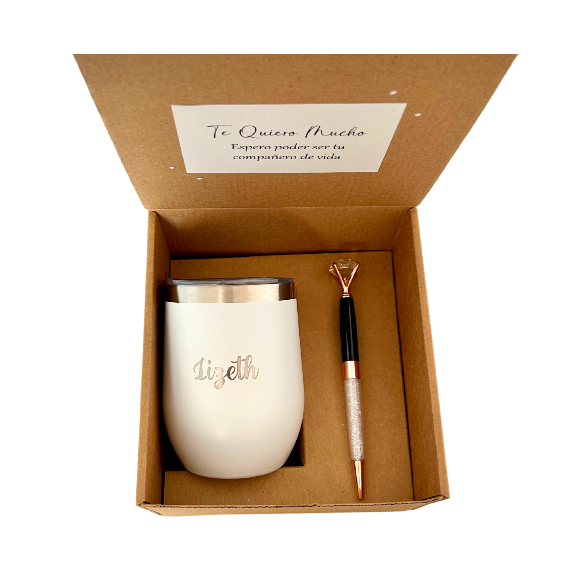 Kit Termo y Pluma Diamante