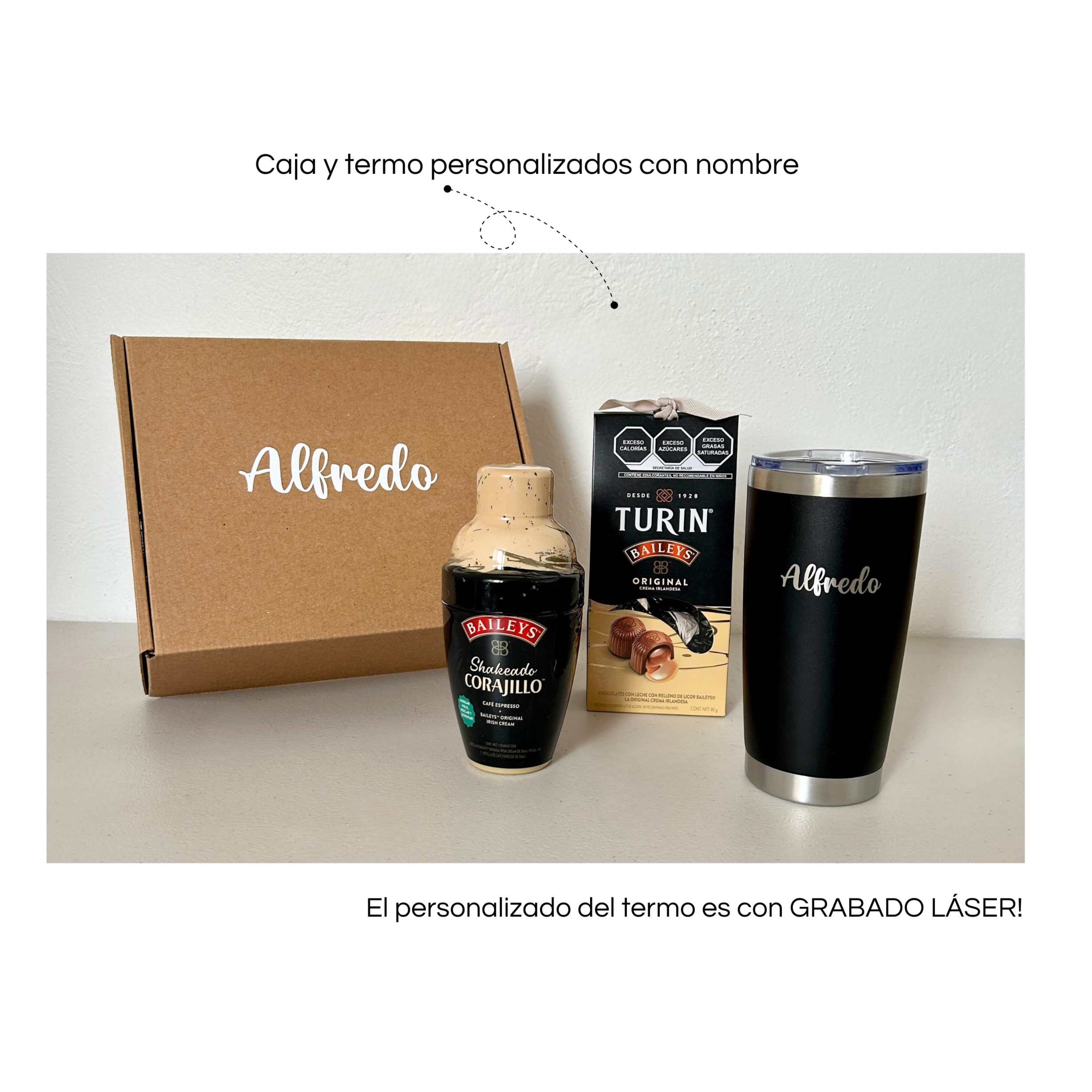Kit Termo 20 oz, Carajillo y Chocolate Baileys