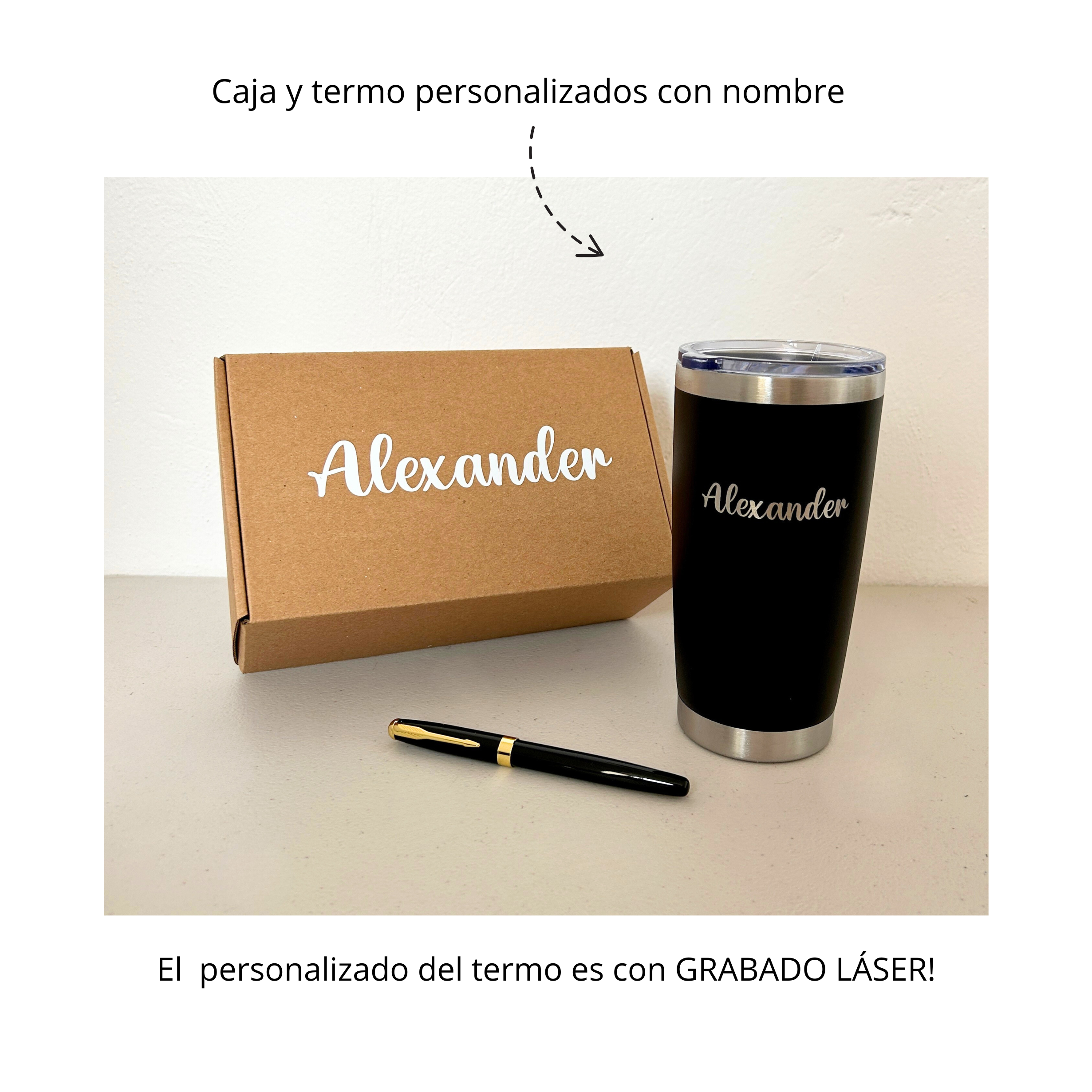 Kit Termo 20 oz y Pluma Ejecutiva