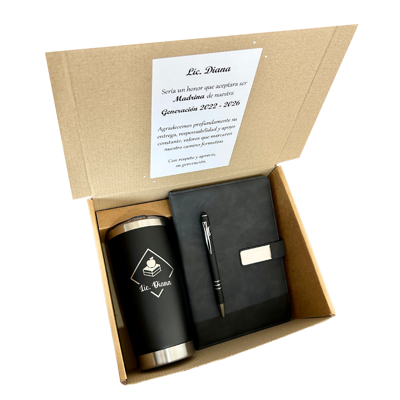 Kit Termo, Libreta y Pluma