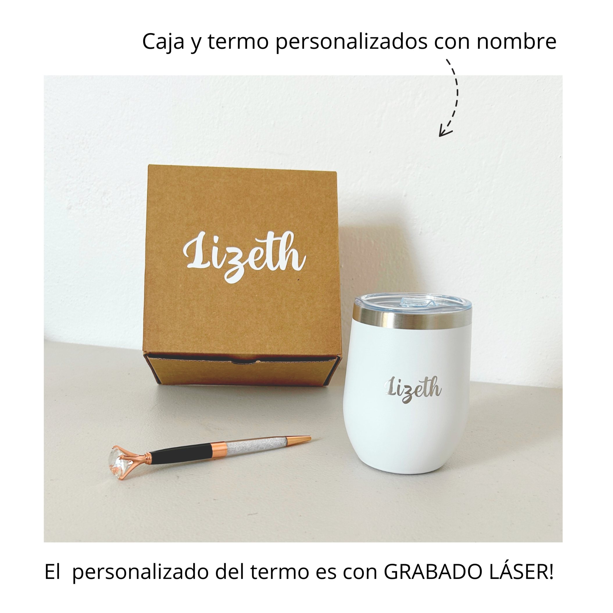 Kit Termo y Pluma Diamante