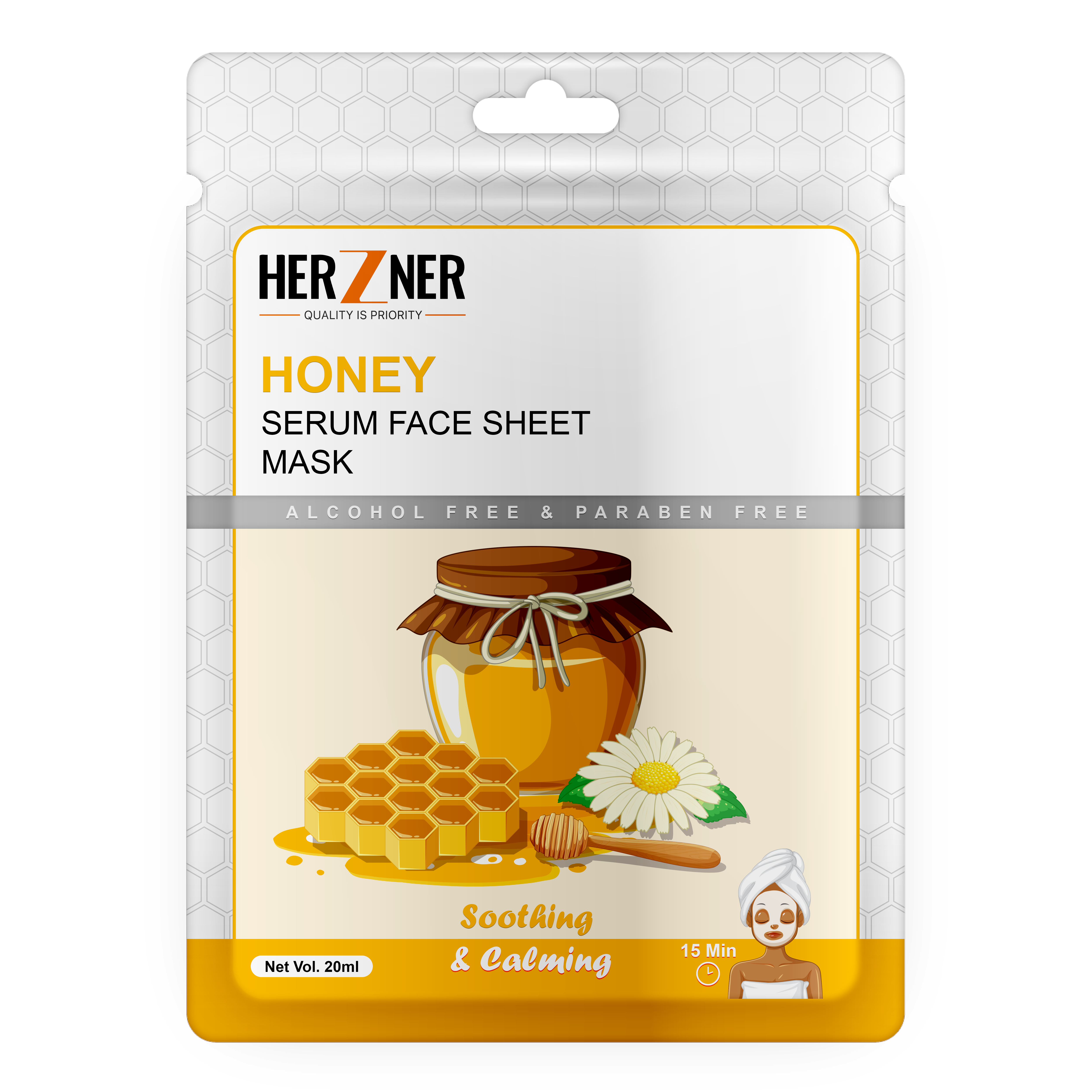 Herzner Honey Facial Sheet Mask