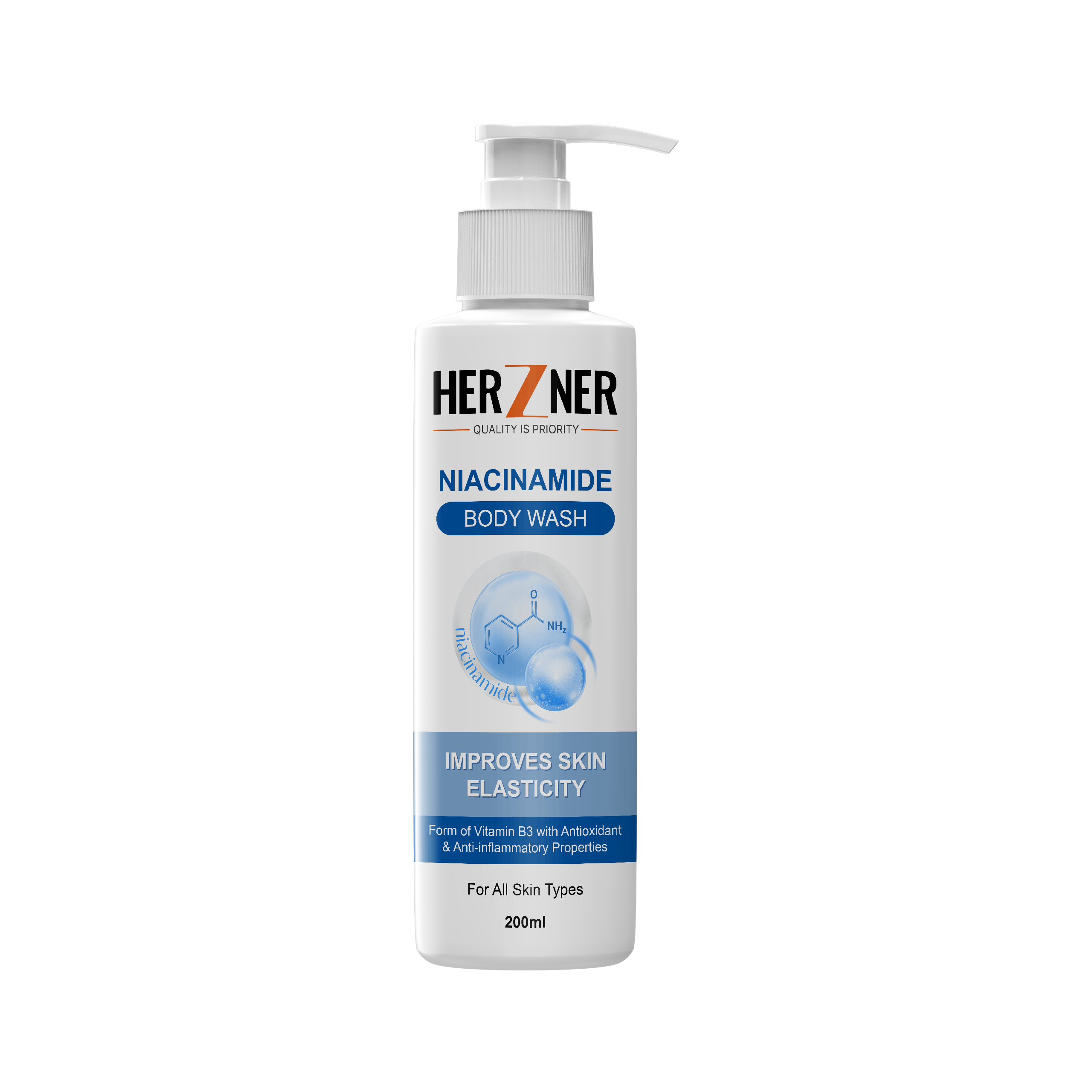 HERZNER Niacinamide Body Wash 200 ml
