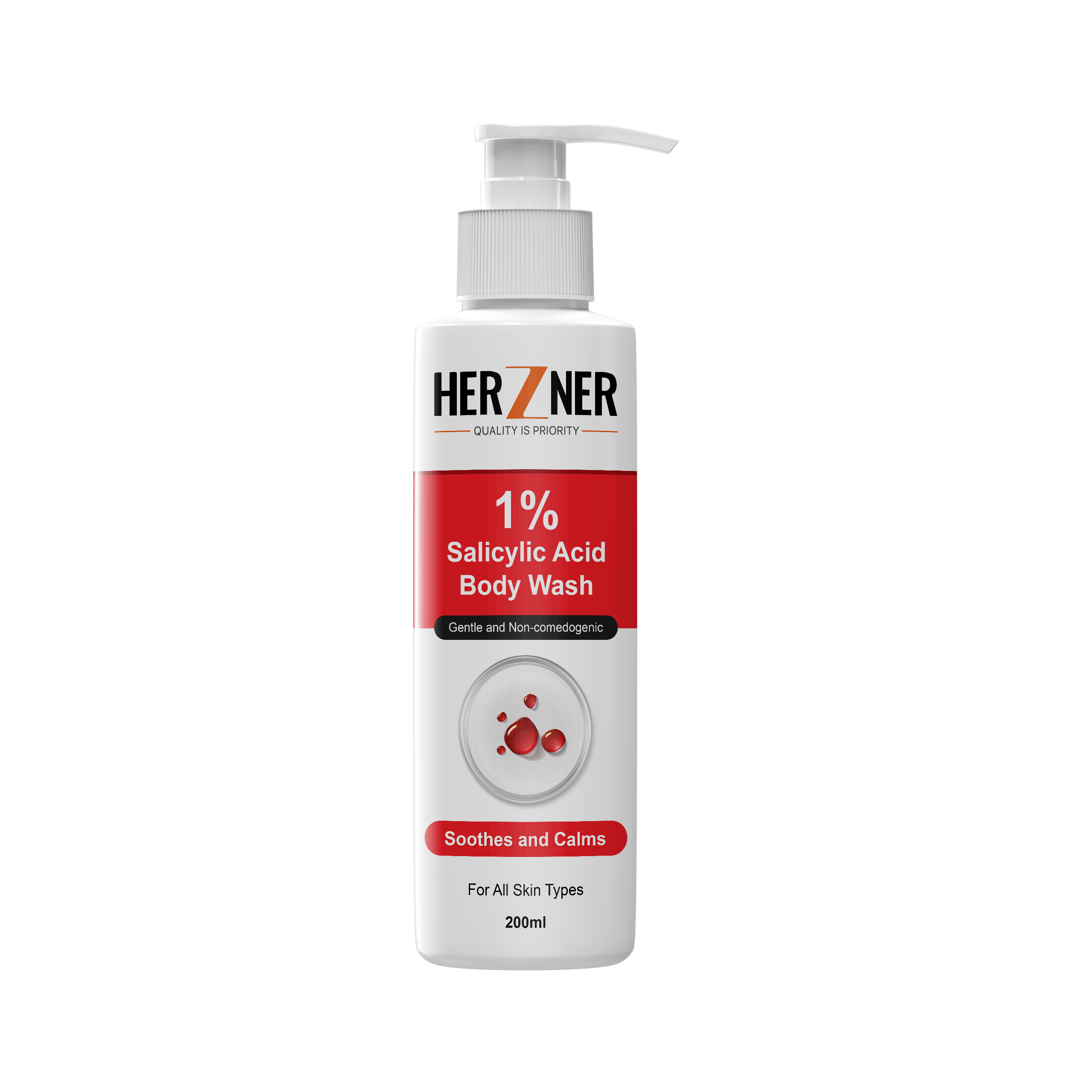 HERZNER Salicylic Acid Body Wash 200 ml