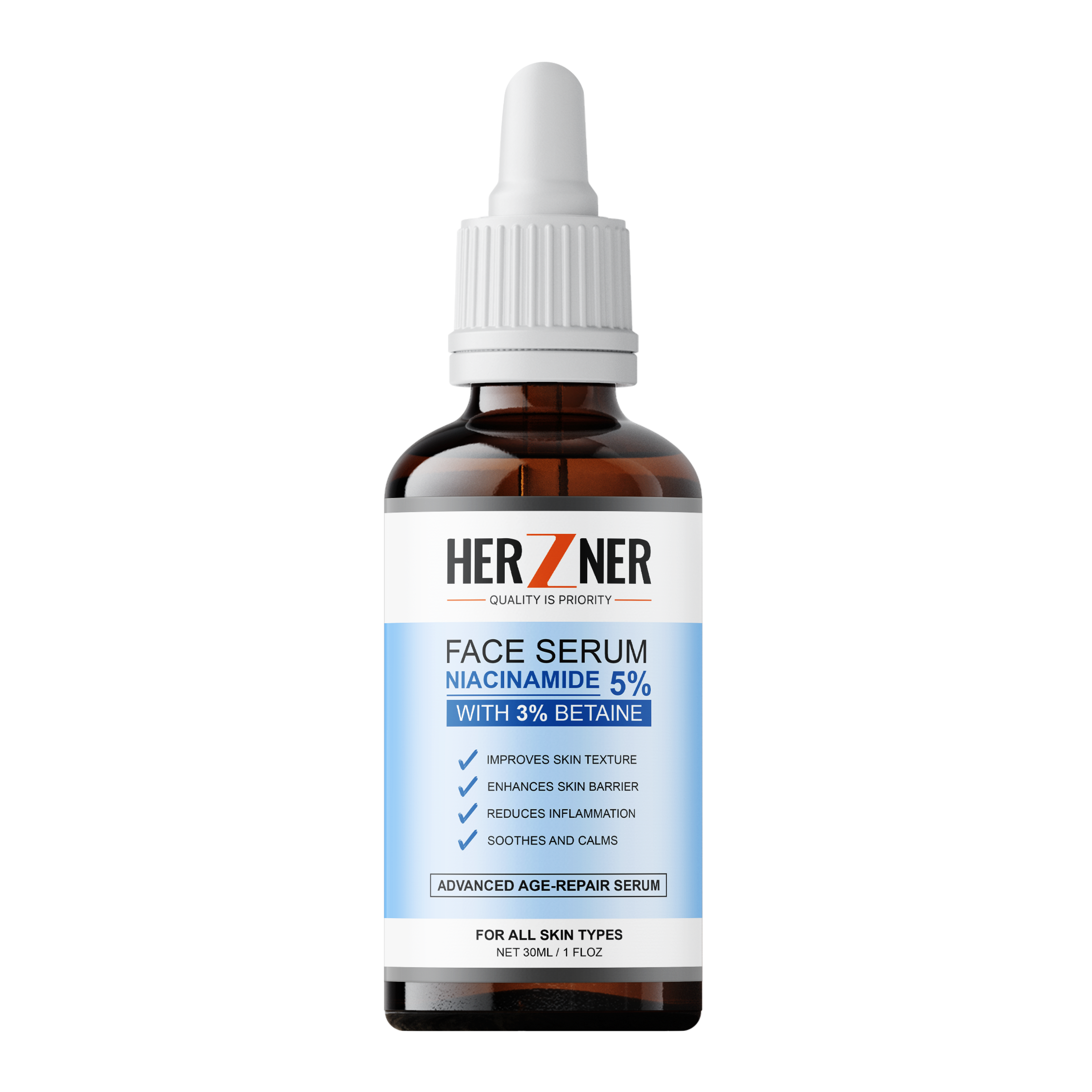 HERZNER Niacinamide 5% with 3% Betaine Face Serum 30 ml