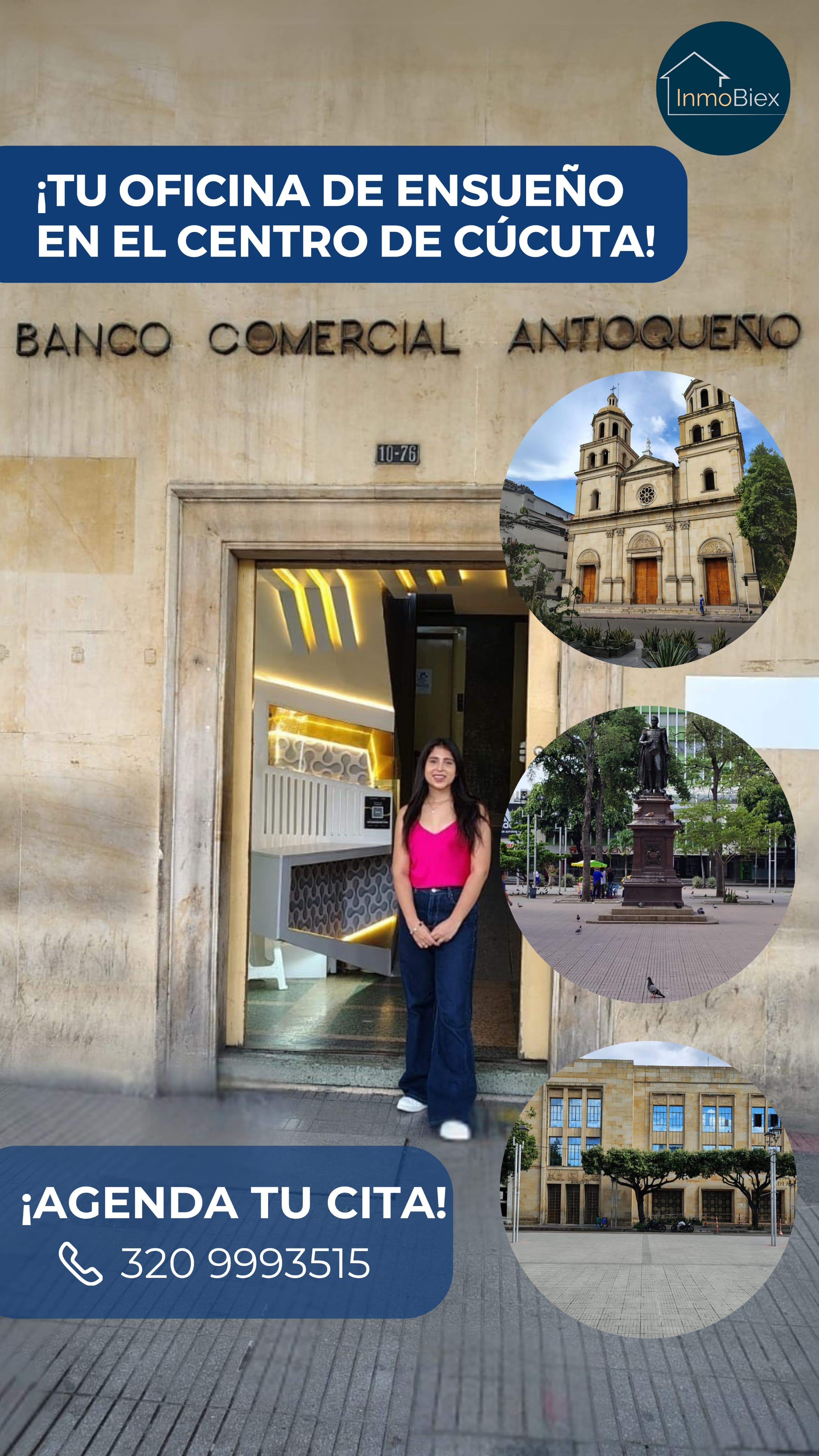 OFICINA BANCOQUIA FRENTE AL PARQUE SANTANDER CUCUTA 137 M2 $550.000.000
