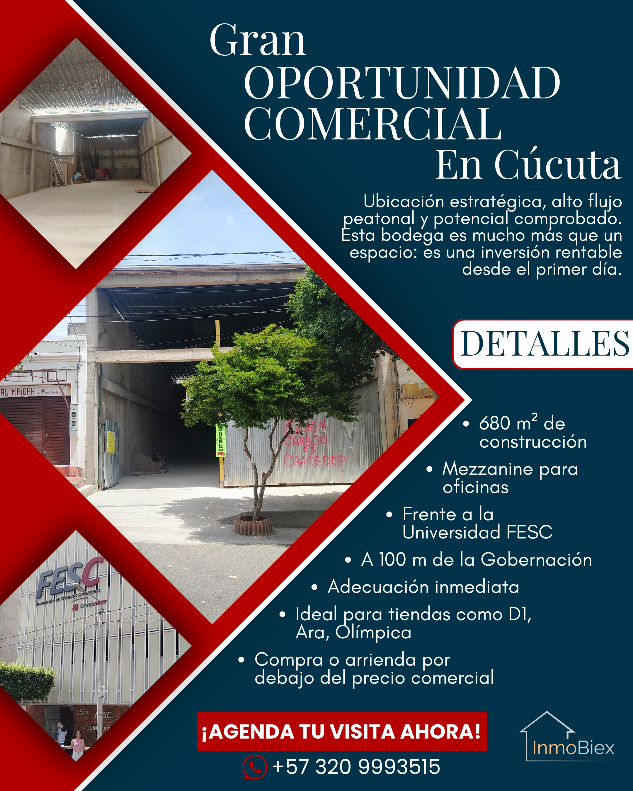 GALPÓN PARA BODEGA CENTRAL DE 366 M2, PARA ARRIENDO 11Millones , COMPRA 1.470 Milllones