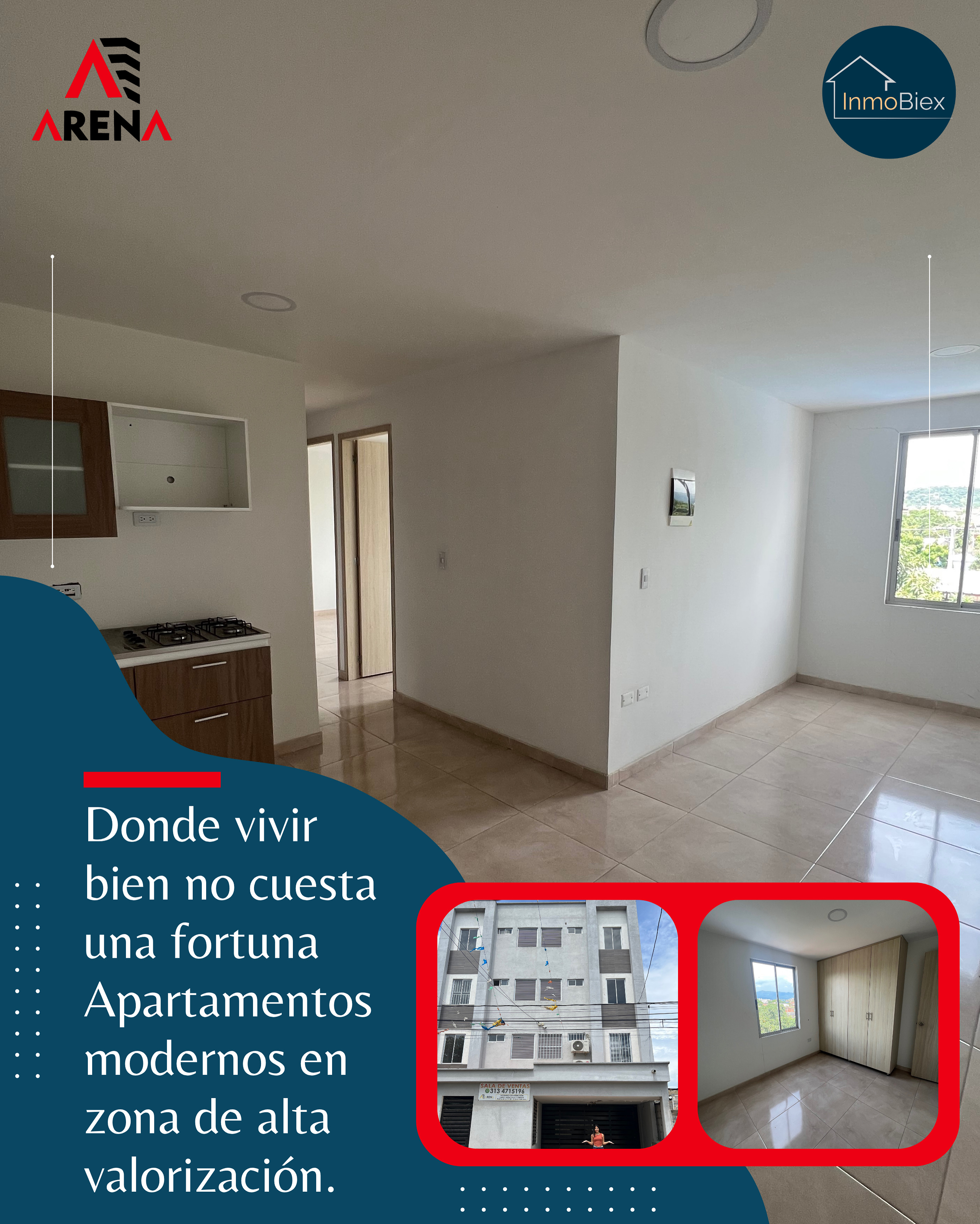 BARI SUR APARTAMENTOS HERMOSOS EN EL BARRIO COMUNEROS ATALAYA 60 M2 150 Millones 