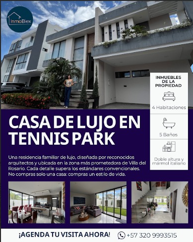 CASA ESPECTACULAR TENNIS PARK 330 METROS POR SOLO 1.300 millones