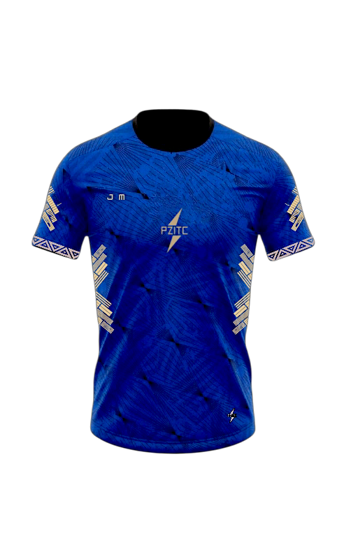 Kaos olahraga biru