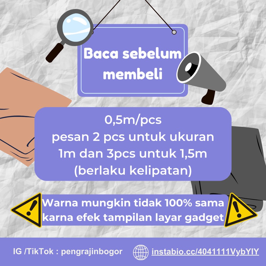 Bahan Kain oscar / kulit sintetis (Kualitas Standar)