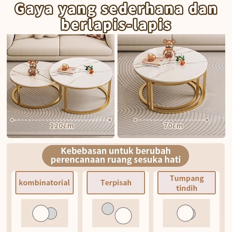 Meja Bulat Minimalis