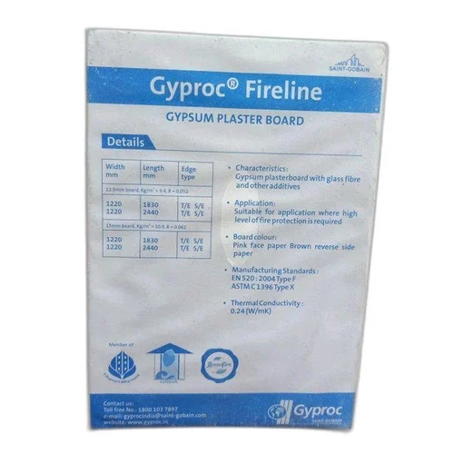 Gyproc Fireline Gypsum Plaster Board