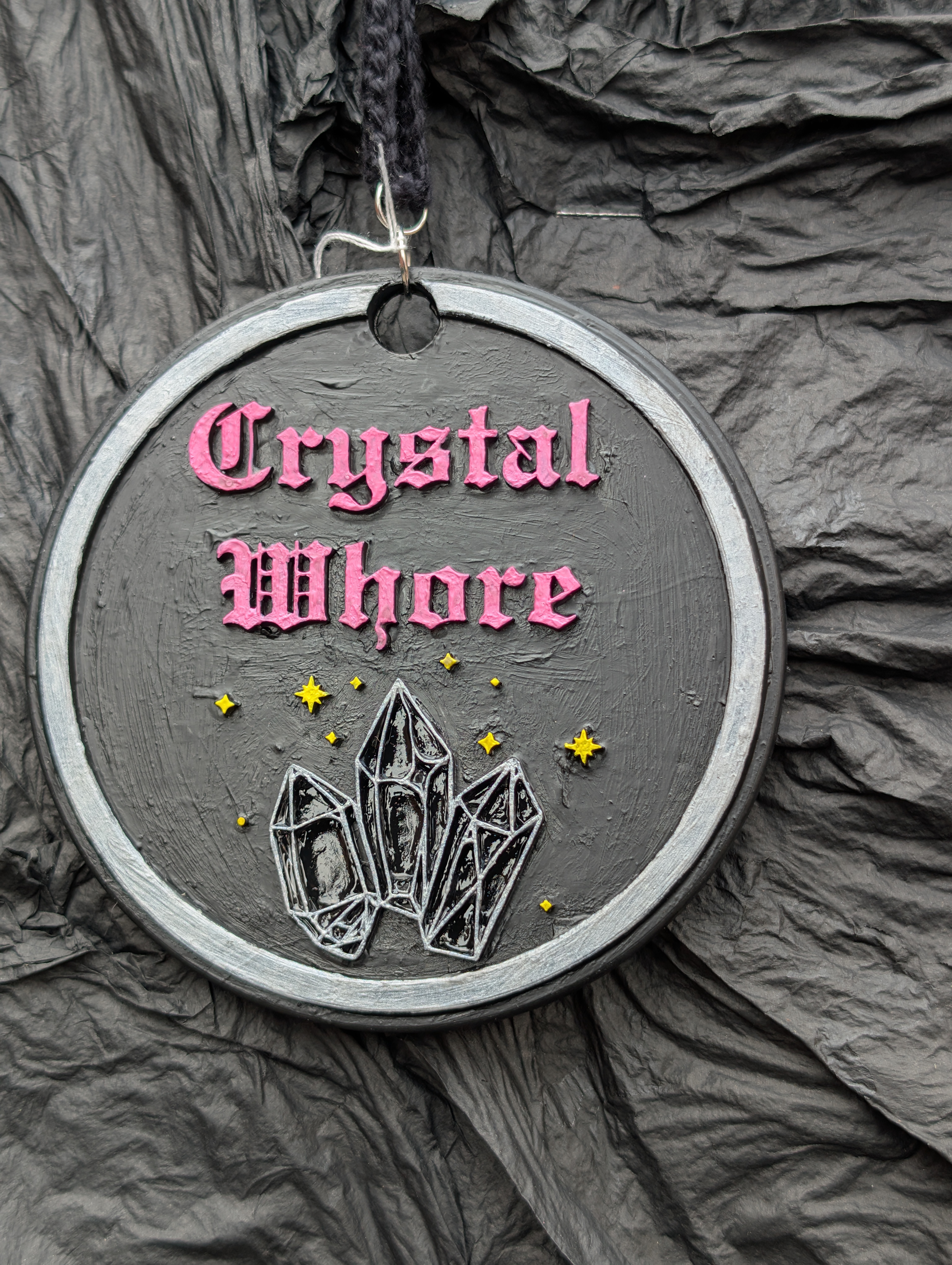 Crystal Whore Pink Plaque