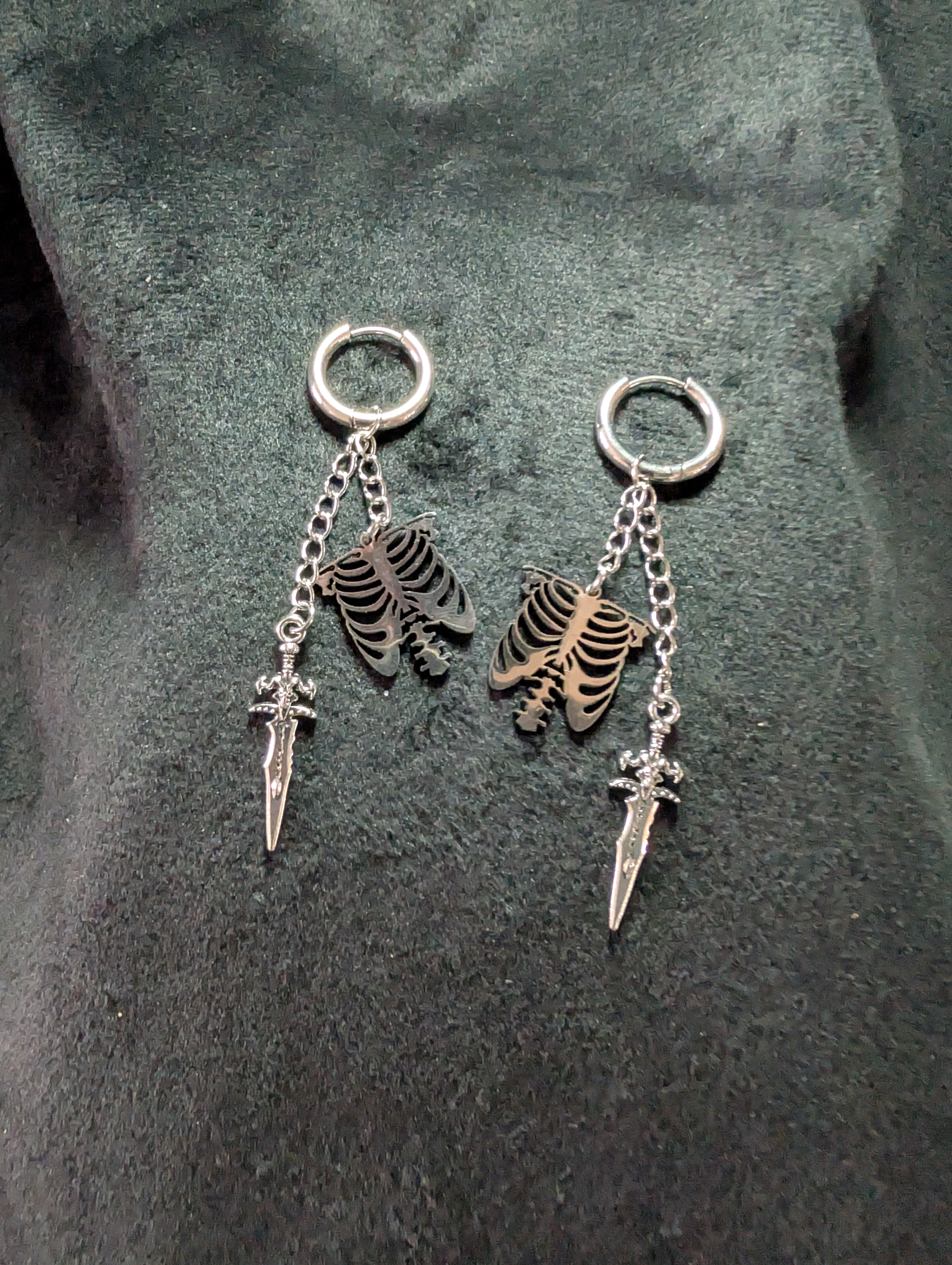 Pierced Remains Hoop Earrings