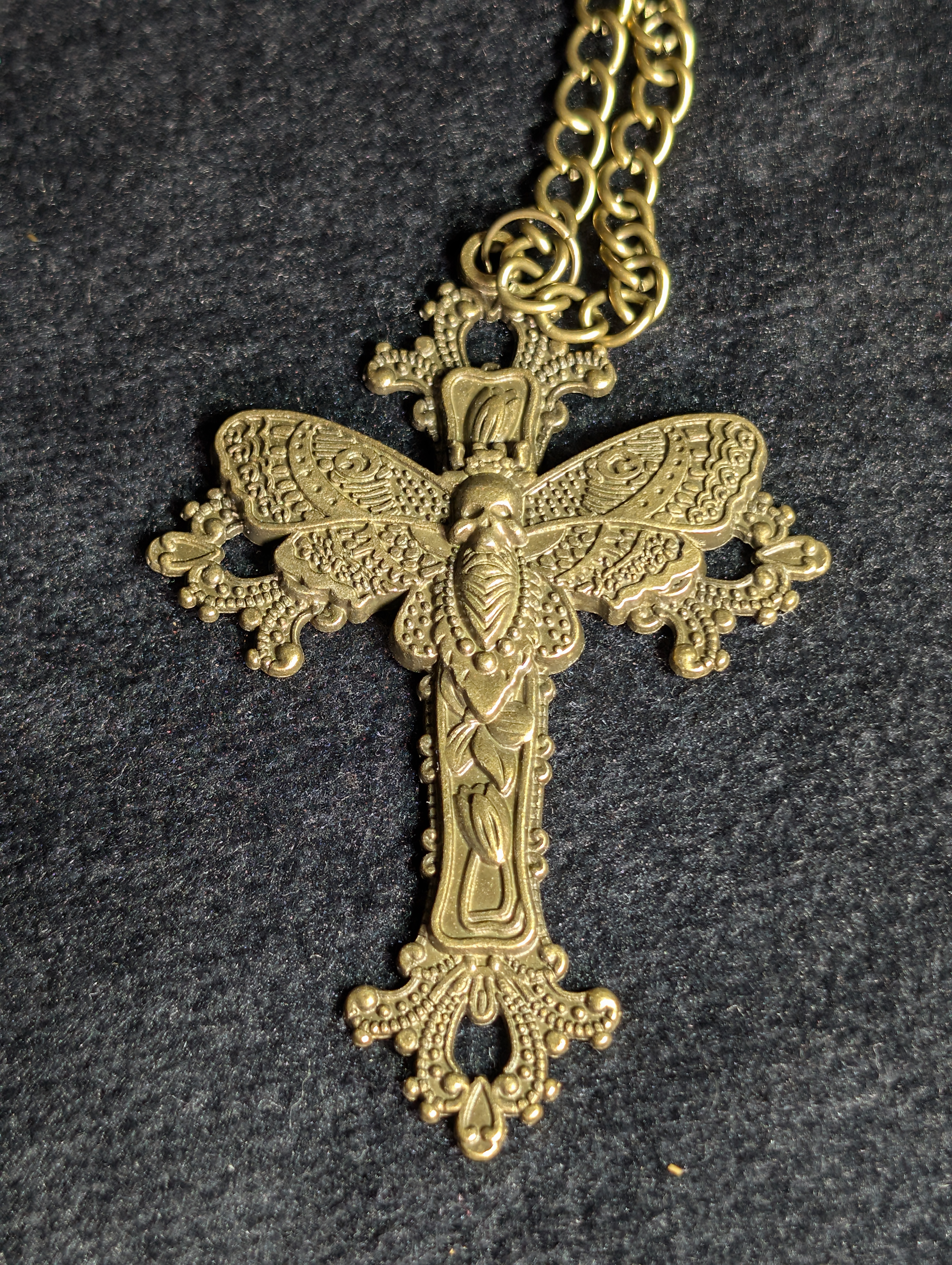 Bronze Cross Necklace