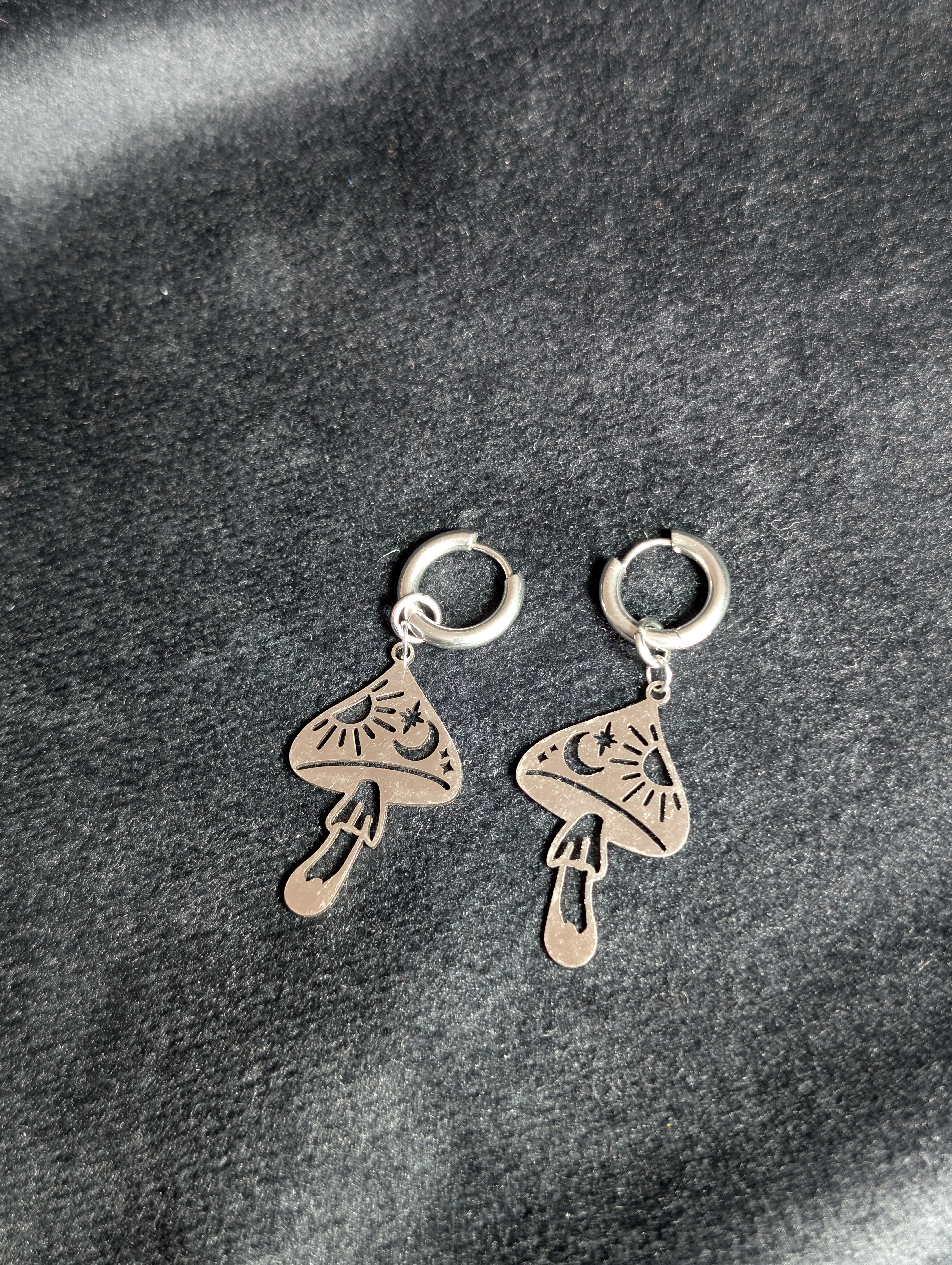 Magic Mushroom Hoop Earrings