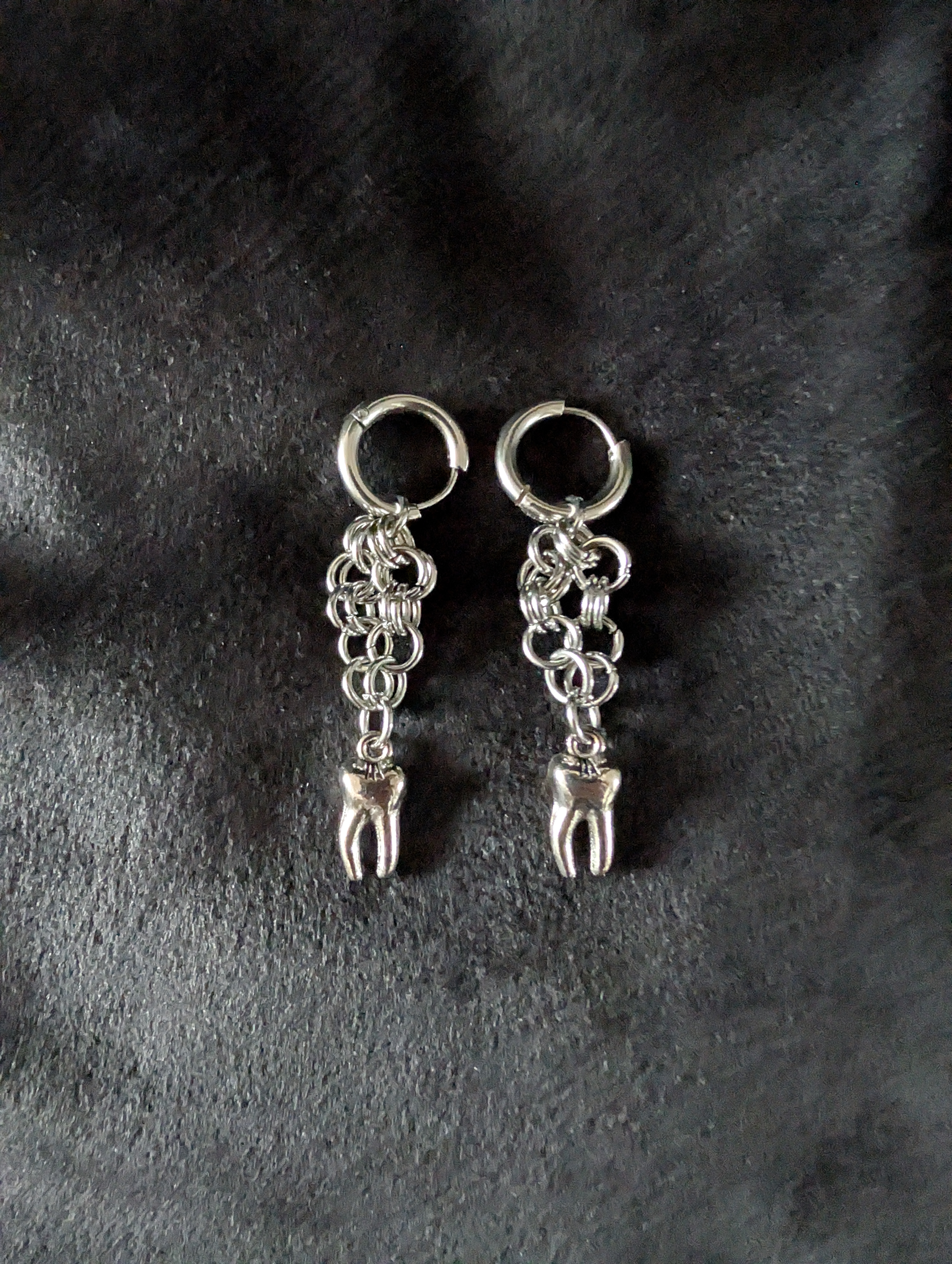 Simple Teeth Hoop Earrings