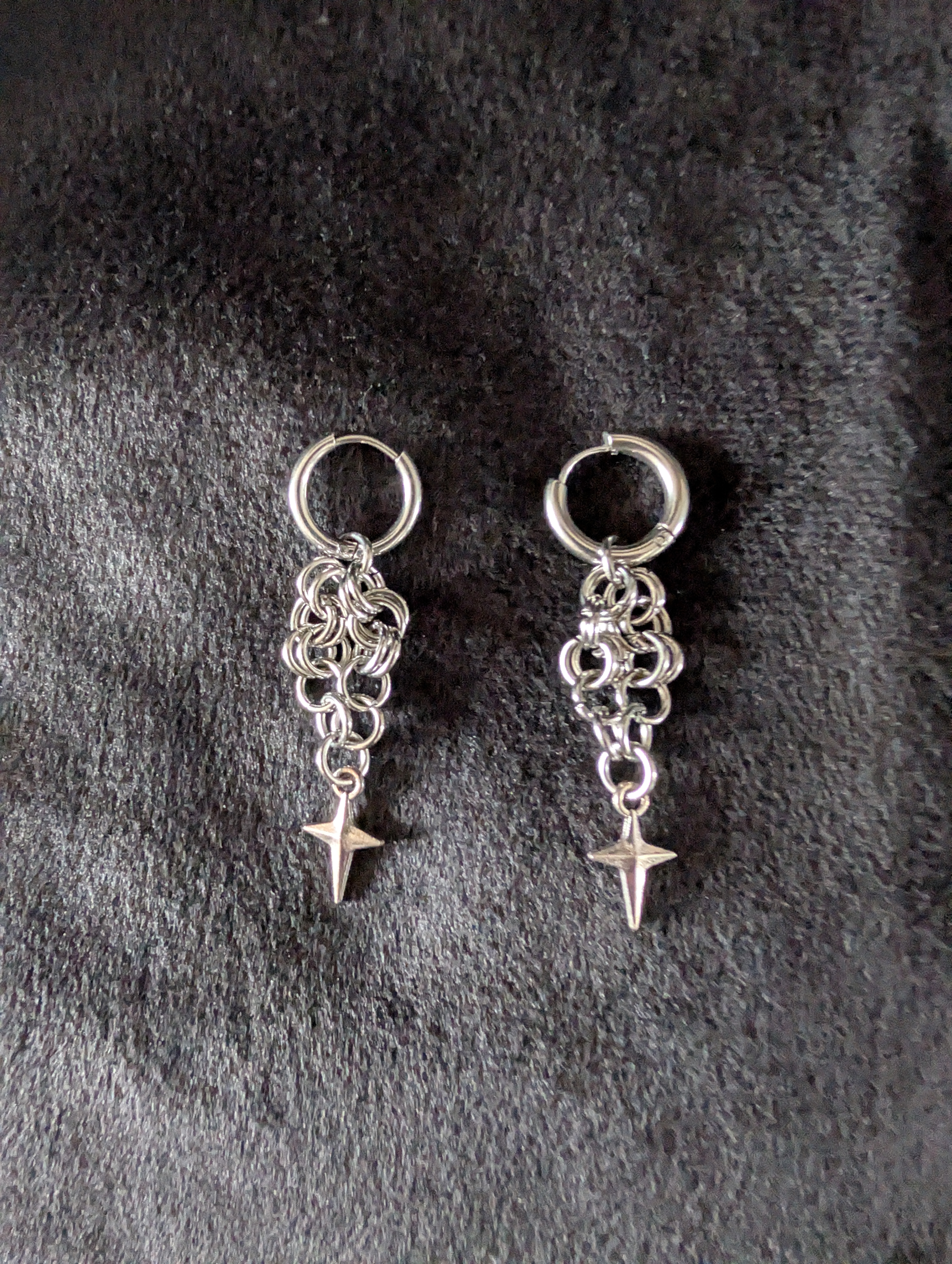 Simple Stars Hoop Earrings