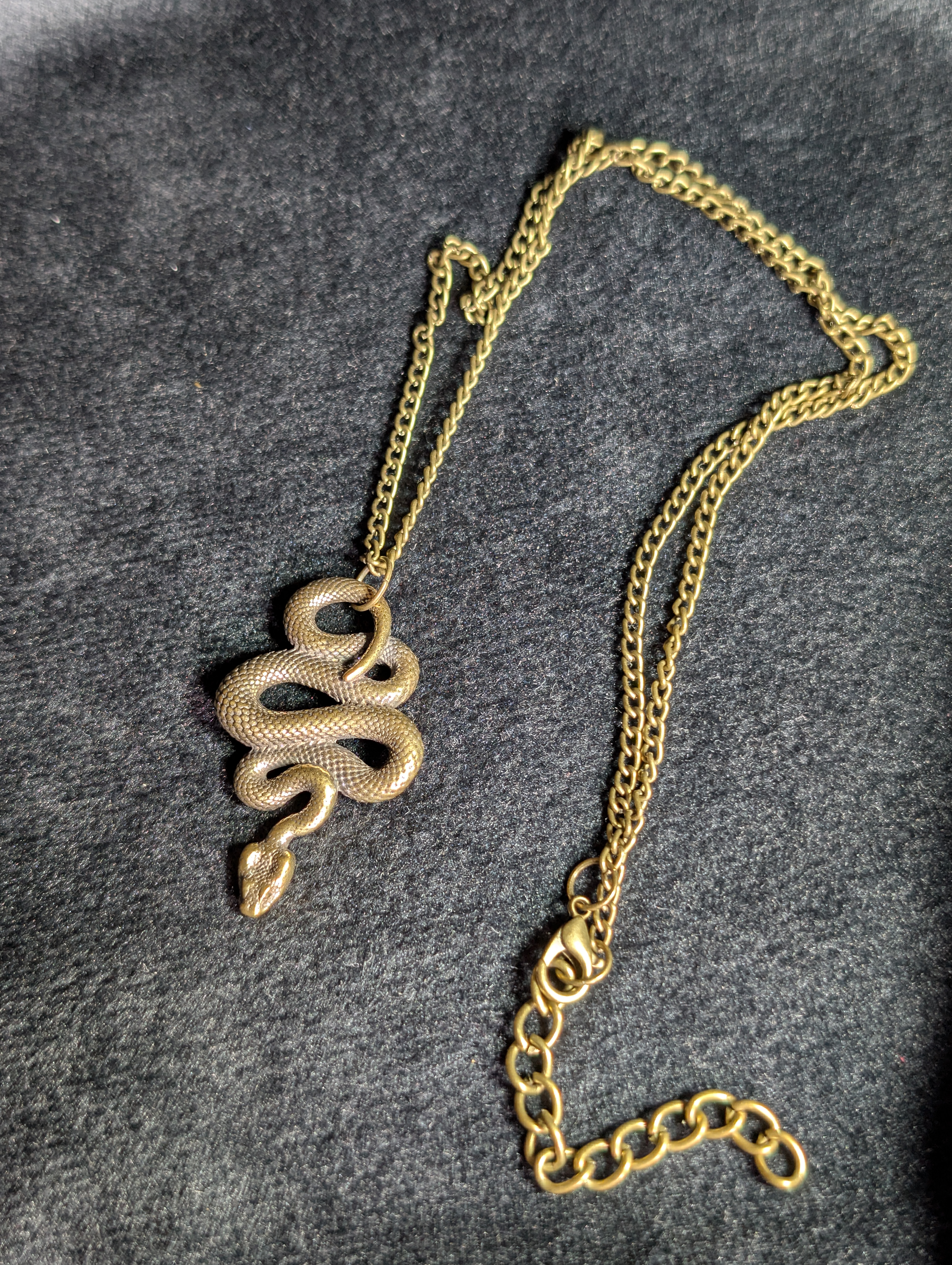 Bronze Serpent Necklace