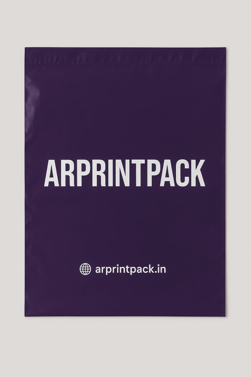 Printed Purple Courier Bags (100)