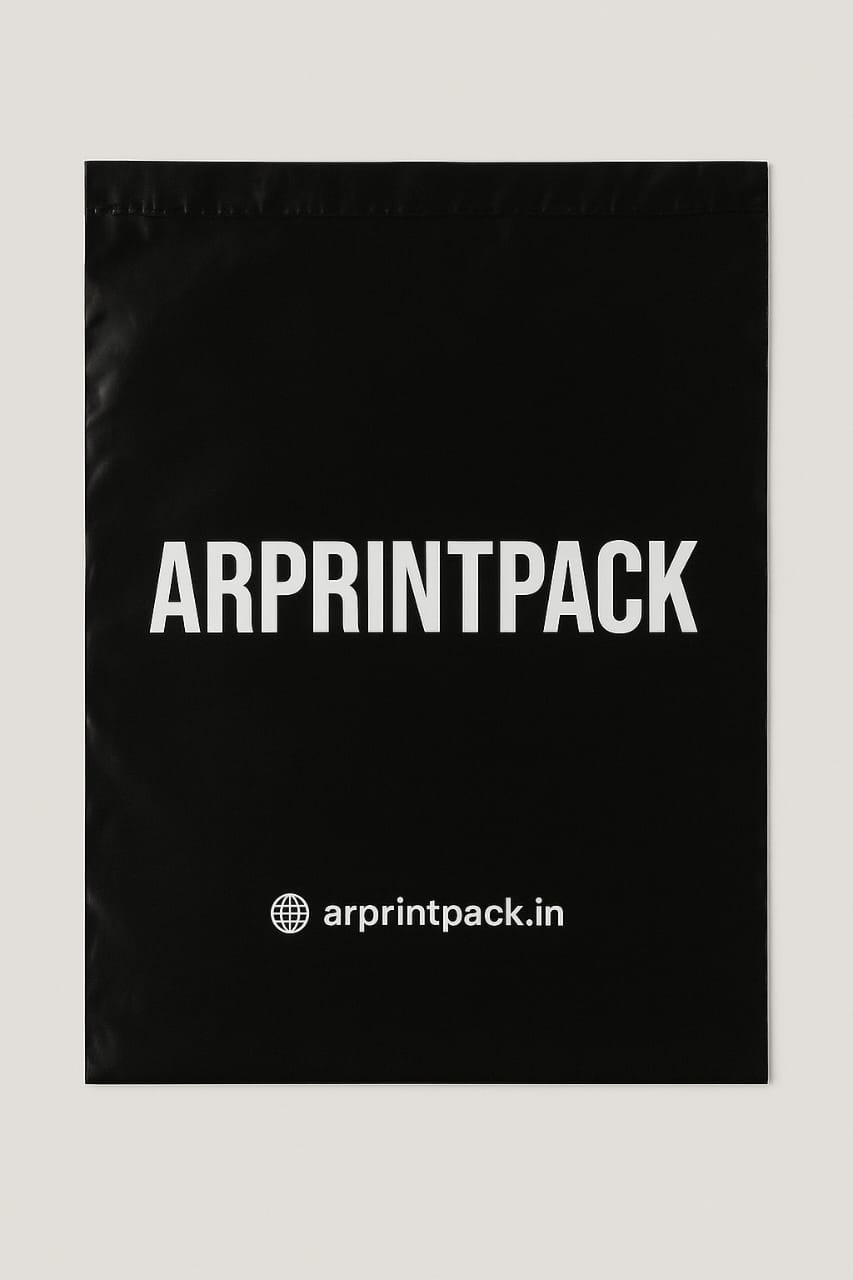 Printed Black Courier Bags (100)