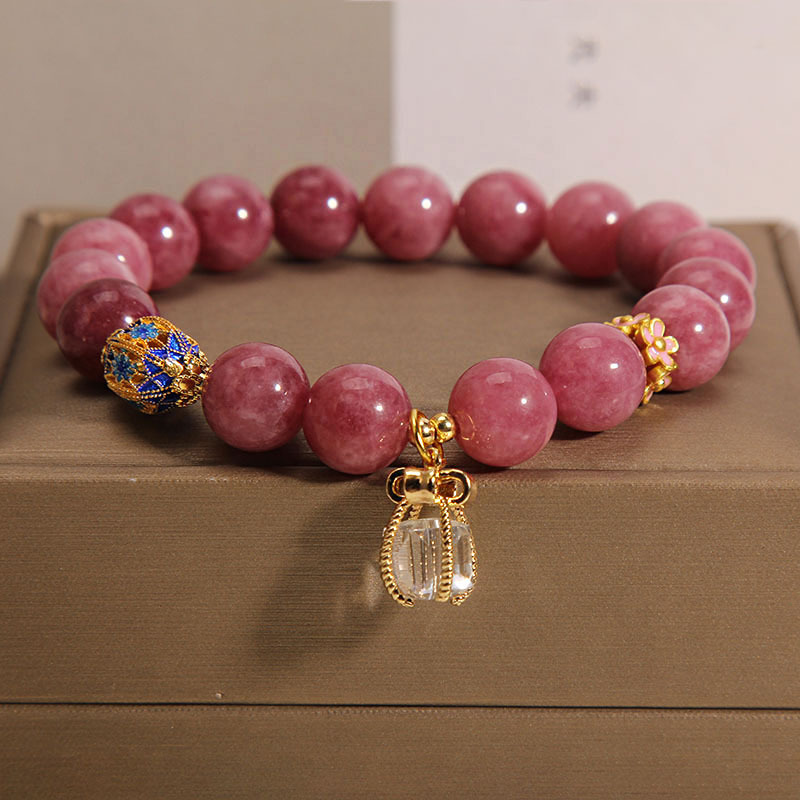 Cyber-fengshui Pink Beaded Bracelet