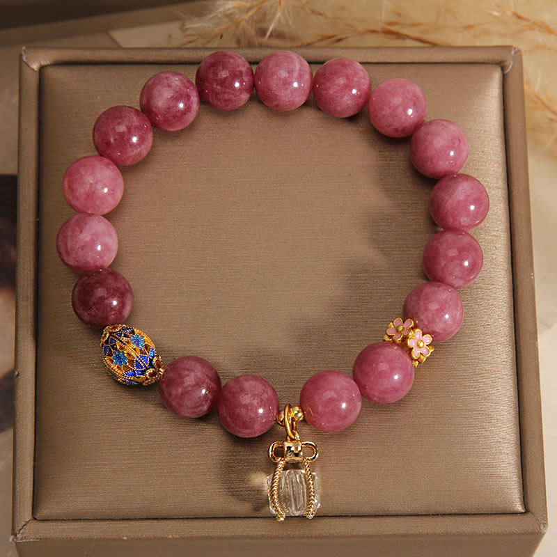 Cyber-fengshui Pink Beaded Bracelet