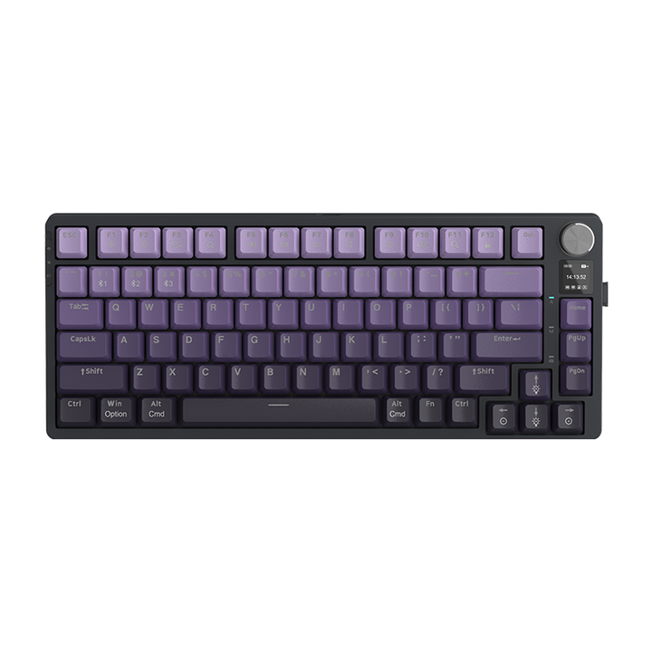 Mechanische RGB-Gaming-Tastatur mit TFT-Bildschirm und Lautstärkeregler *** Mechanical RGB gaming keyboard with TFT screen and volume control