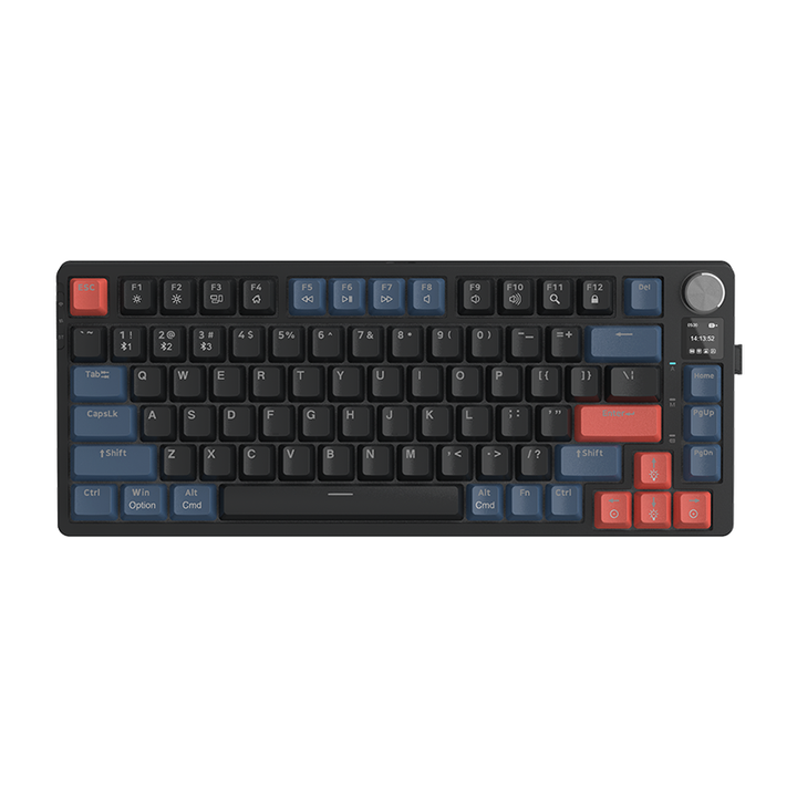 Mechanische RGB-Gaming-Tastatur mit TFT-Bildschirm und Lautstärkeregler *** Mechanical RGB gaming keyboard with TFT screen and volume control