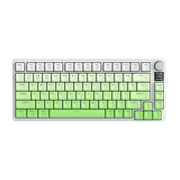 Mechanische RGB-Gaming-Tastatur mit TFT-Bildschirm und Lautstärkeregler *** Mechanical RGB gaming keyboard with TFT screen and volume control