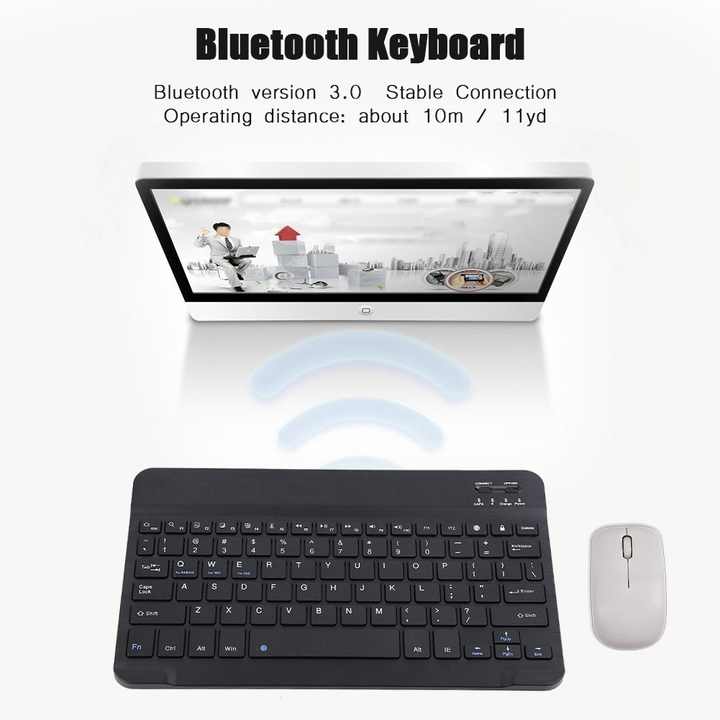 Kompakte drahtlose leise Tastatur für Computer/Desktop/Laptop/Smart-TV *** Compact wireless silent keyboard for computer/desktop/laptop/smart TV