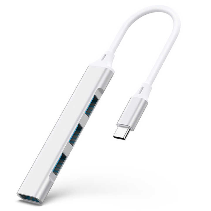 4-in-1 USB-C Hub mit Multi-Port-Adapter und Hochgeschwindigkeits-USB 3.0-Anschlüssen *** 4-in-1 USB-C hub with multi-port adapter and high-speed USB 3.0 ports