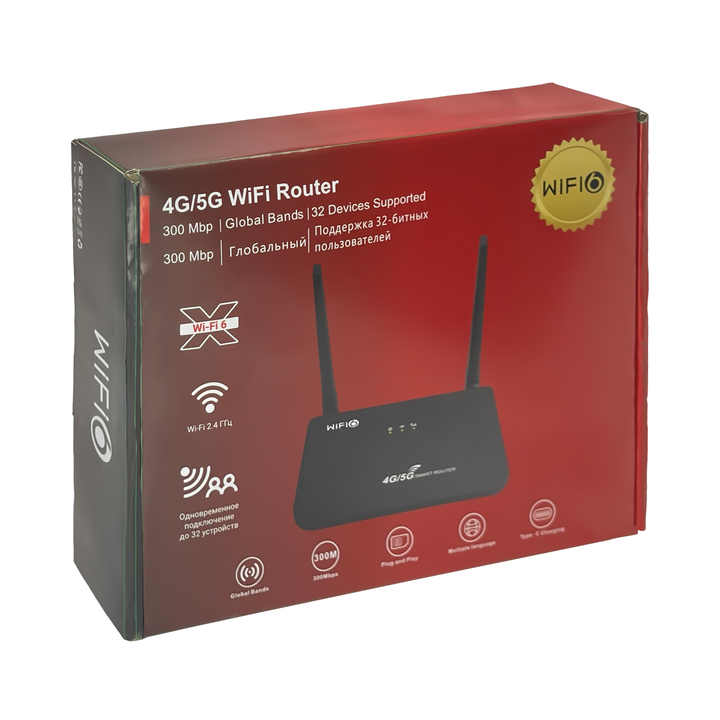 Tragbarer 4G Mini-WLAN-Router mit SIM-Kartensteckplatz und Hotspot-Funktion *** Portable 4G mini WLAN router with SIM card slot and hotspot function