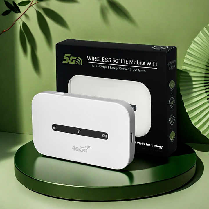 3000mAh Tragbarer LTE WLAN-Router mit Typ-C und SIM-Kartensteckplatz *** 3000mAh portable LTE WLAN router with Type-C and SIM card slot