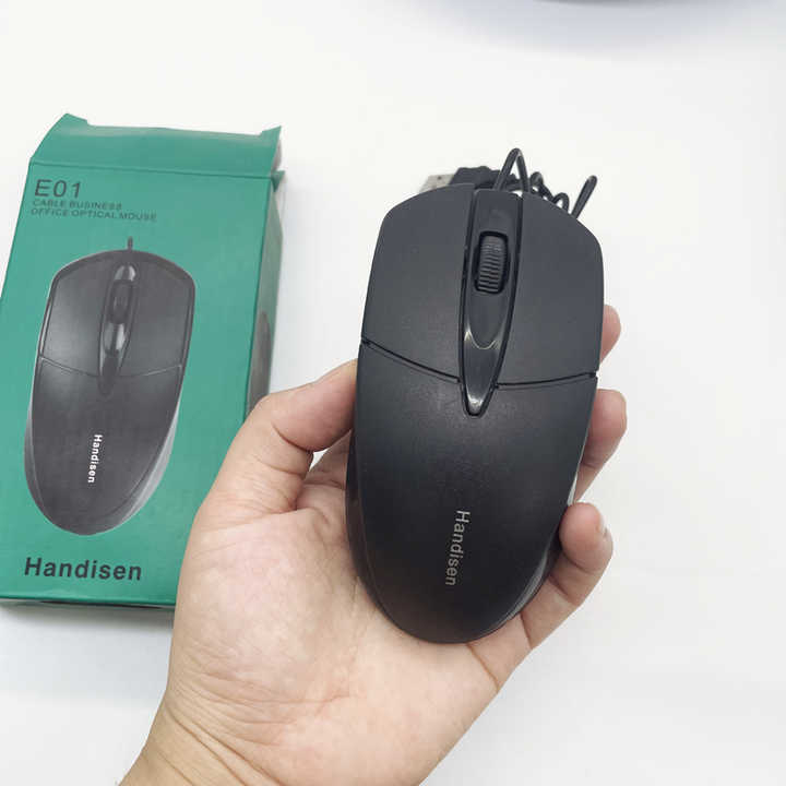 Handisen USB Kabelgebundene Optische Maus 1200 DPI mit ergonomischem Design *** Handisen USB wired optical mouse 1200DPI with ergonomic design