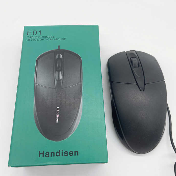 Handisen USB Kabelgebundene Optische Maus 1200 DPI mit ergonomischem Design *** Handisen USB wired optical mouse 1200DPI with ergonomic design