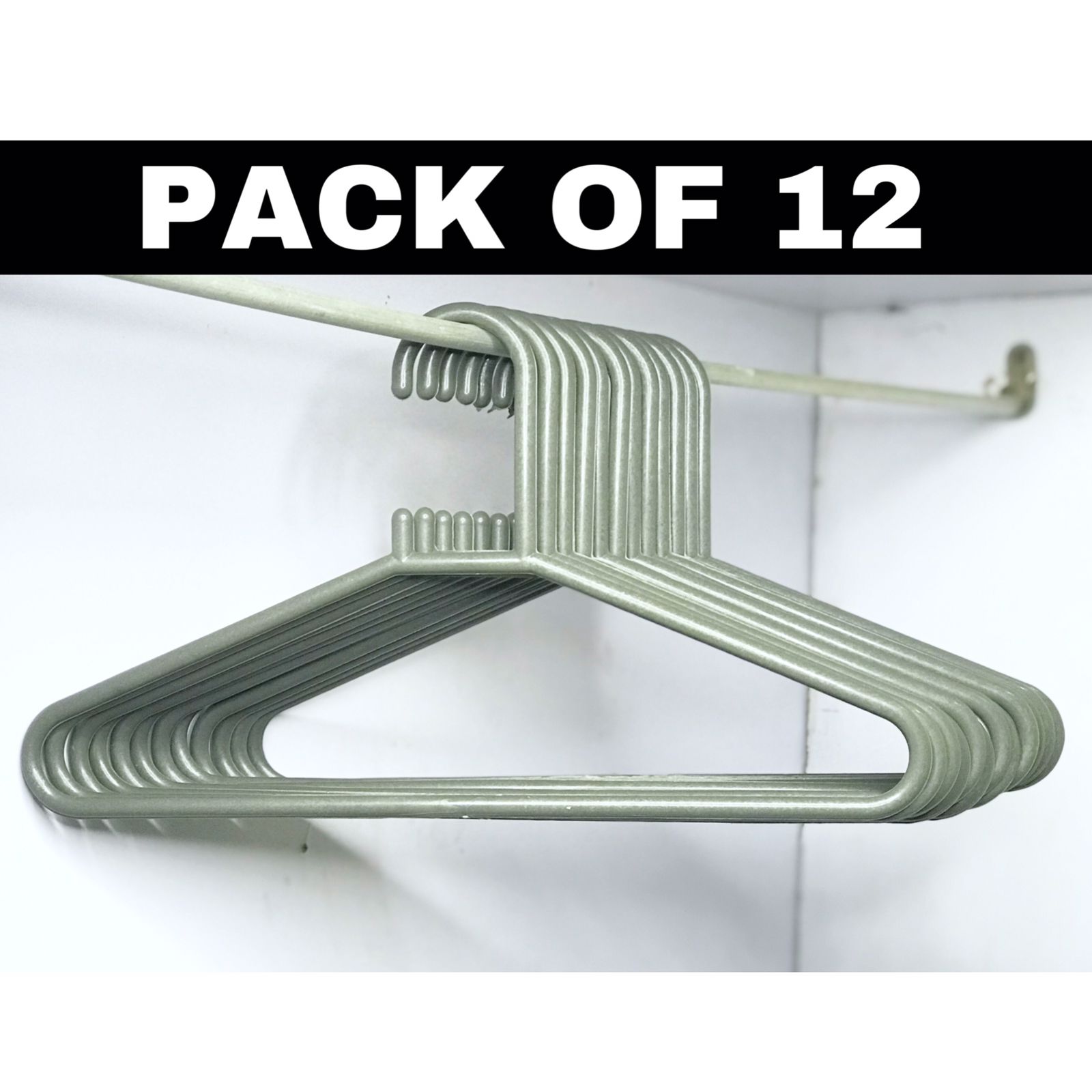 Hangers for clothes pack of 12 plastic hangers grey plastic hangers plastic hangers in pack of 12 large size hangers