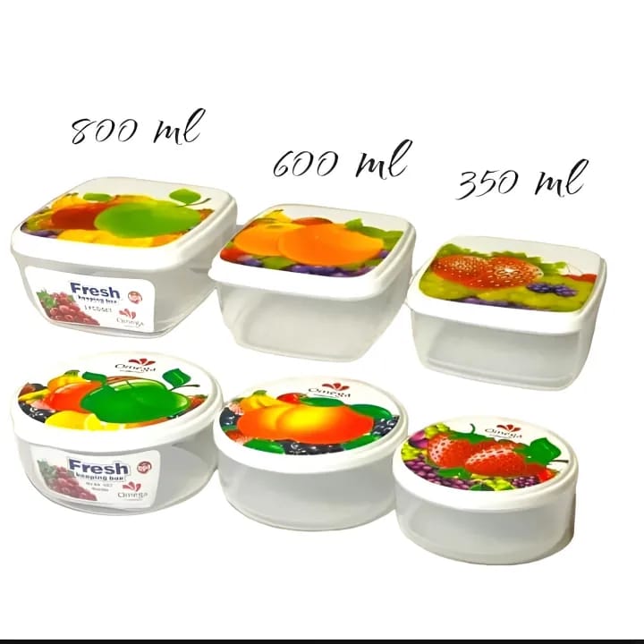 Food Storage Container Set 3 in 1 - Storage Box Plastic - Food Keeper