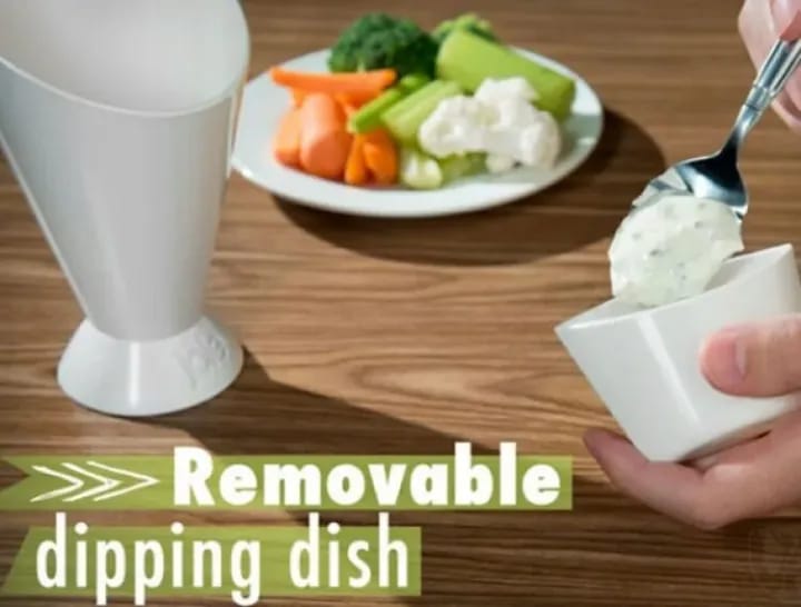French Fries Salad Cup French Fries Basket Holder Cup Holders for Cars Cone French Fry Holder for Car Chip and Dip Basket Fry Stand Dip Compartment Sauce Dip Cup